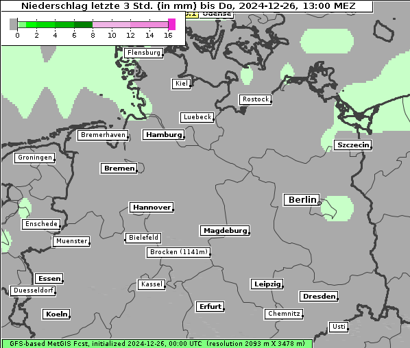 Niederschlag, 26. 12. 2024