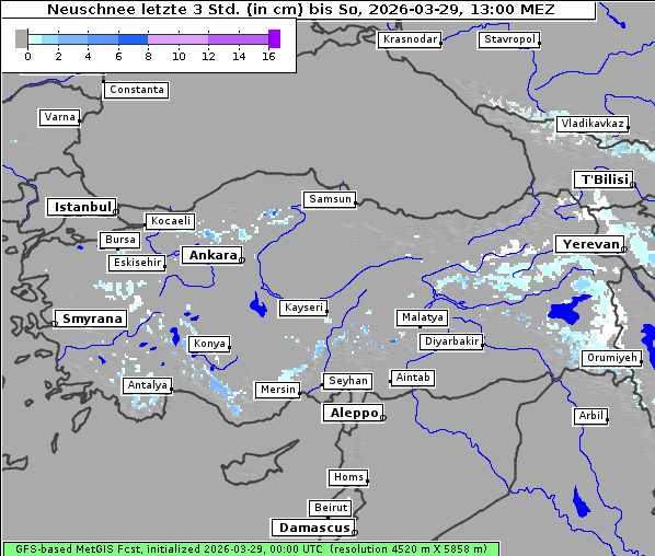 Neuschnee, 29. 3. 2026