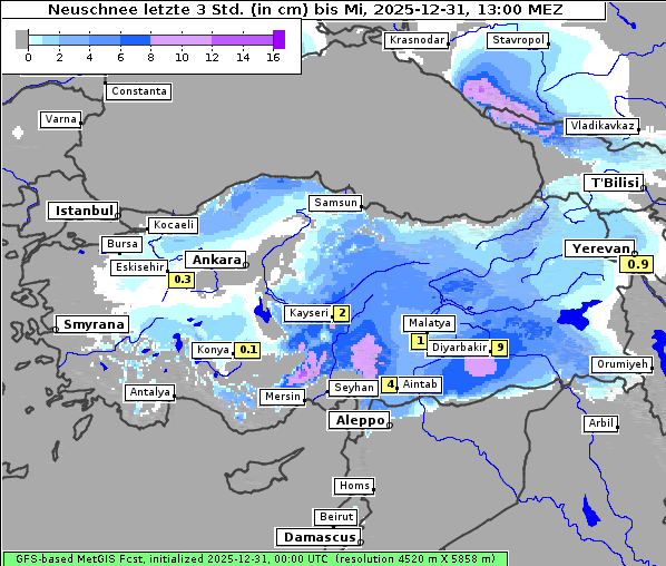 Neuschnee, 31. 12. 2025