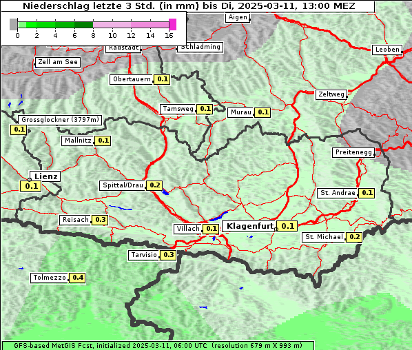 Niederschlag, 11. 3. 2025