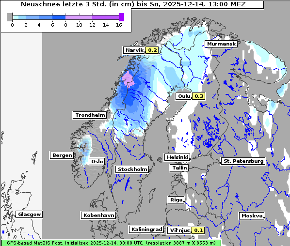 Neuschnee, 14. 12. 2025