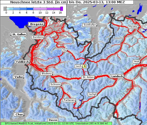 Neuschnee, 13. 3. 2025