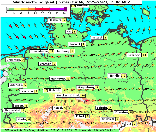 Wind, 23. 7. 2025