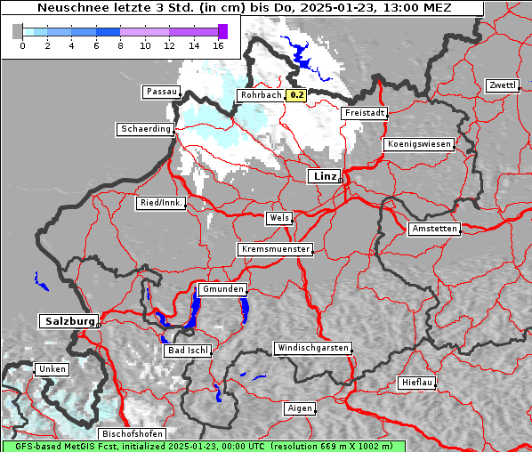 Neuschnee, 23. 1. 2025