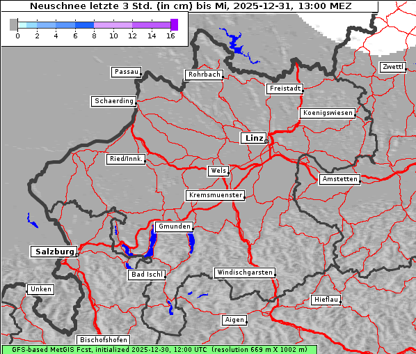 Neuschnee, 31. 12. 2025