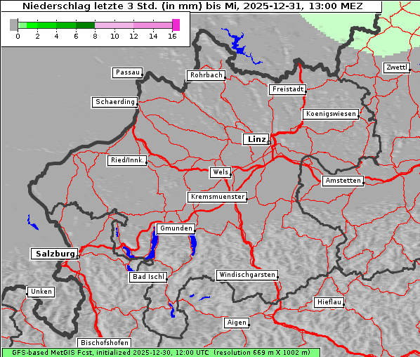 Niederschlag, 31. 12. 2025