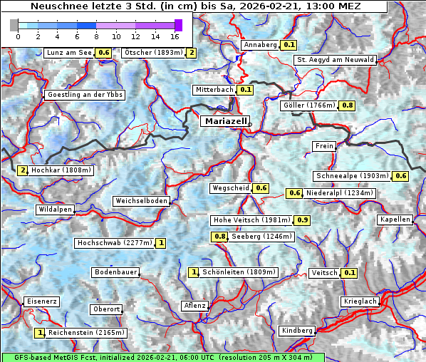 Neuschnee, 21. 2. 2026