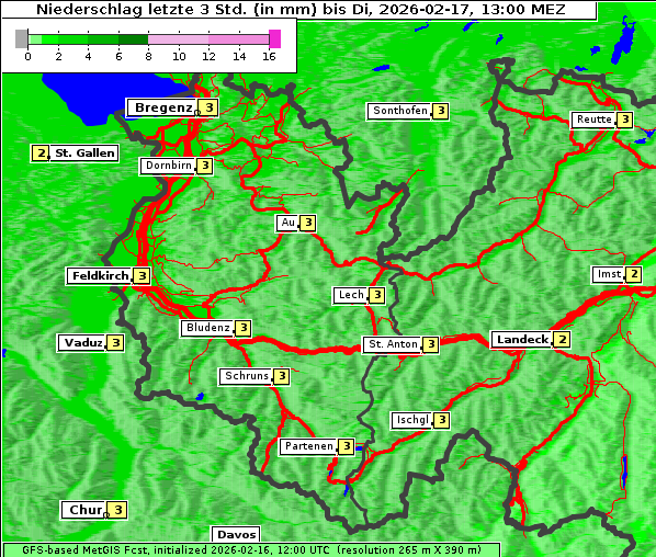 Niederschlag, 17. 2. 2026