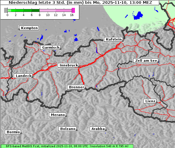 Niederschlag, 10. 11. 2025