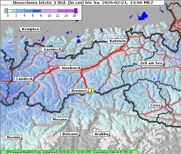 Neuschnee, 21. 2. 2026