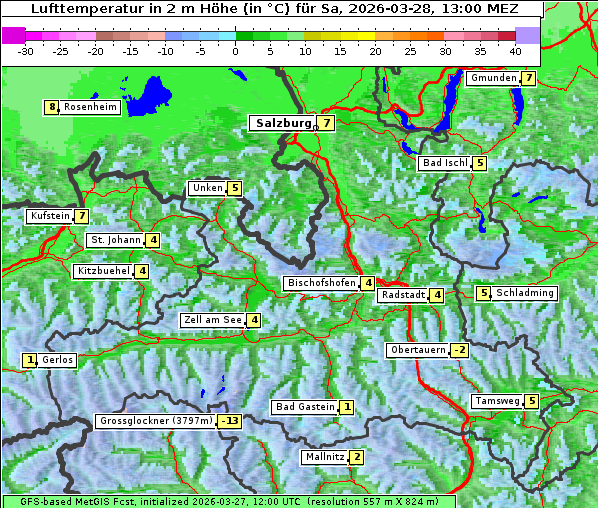 Temperatur, 28. 3. 2026