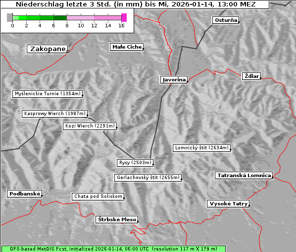 Niederschlag, 14. 1. 2026