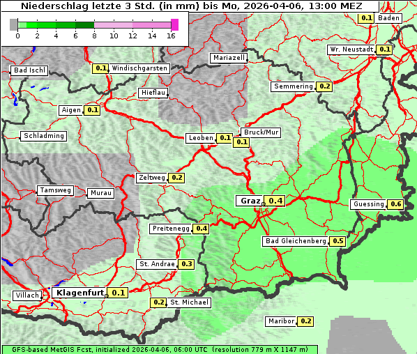 Niederschlag, 6. 4. 2026