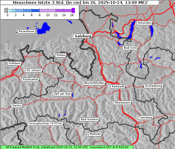 Neuschnee, 14. 10. 2025