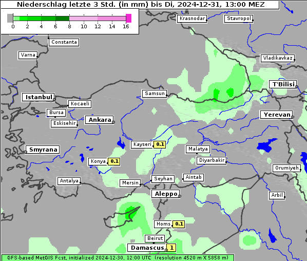 Niederschlag, 31. 12. 2024