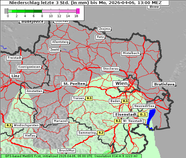 Niederschlag, 6. 4. 2026