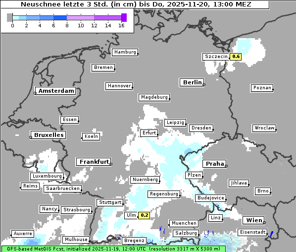 Neuschnee, 20. 11. 2025