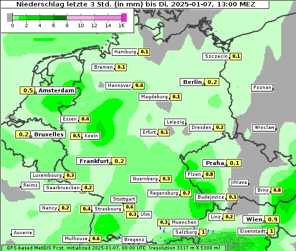 Niederschlag, 7. 1. 2025