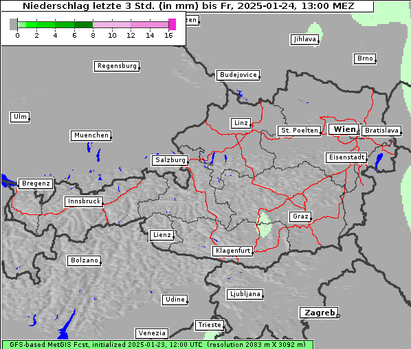 Niederschlag, 24. 1. 2025