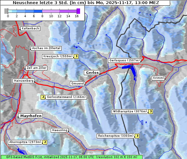 Neuschnee, 17. 11. 2025
