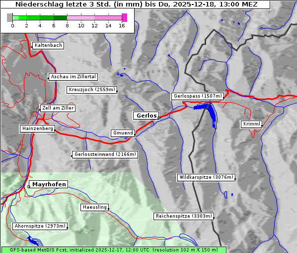 Niederschlag, 18. 12. 2025