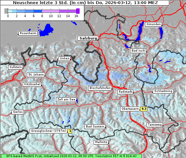 Neuschnee, 12. 3. 2026