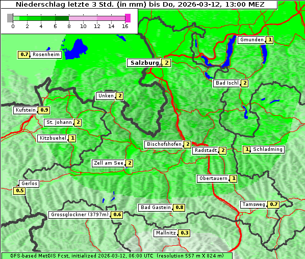 Niederschlag, 12. 3. 2026