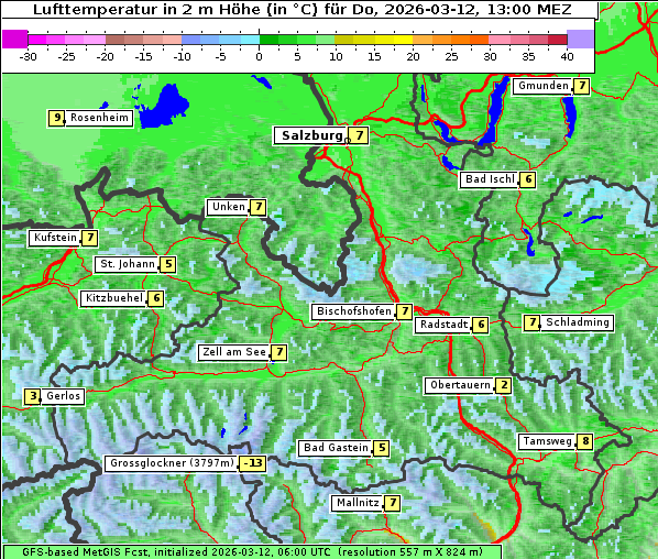 Temperatur, 12. 3. 2026
