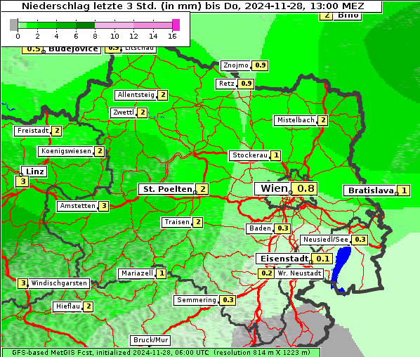 Niederschlag, 28. 11. 2024