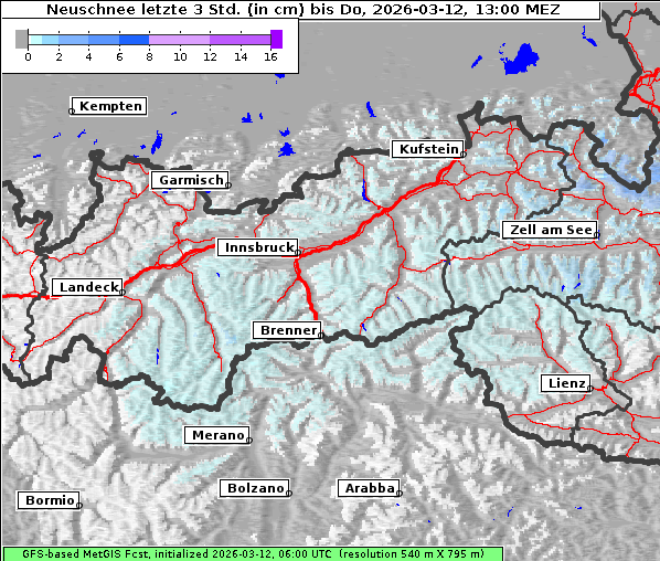Neuschnee, 12. 3. 2026