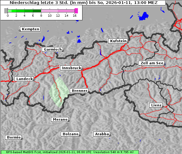 Niederschlag, 11. 1. 2026