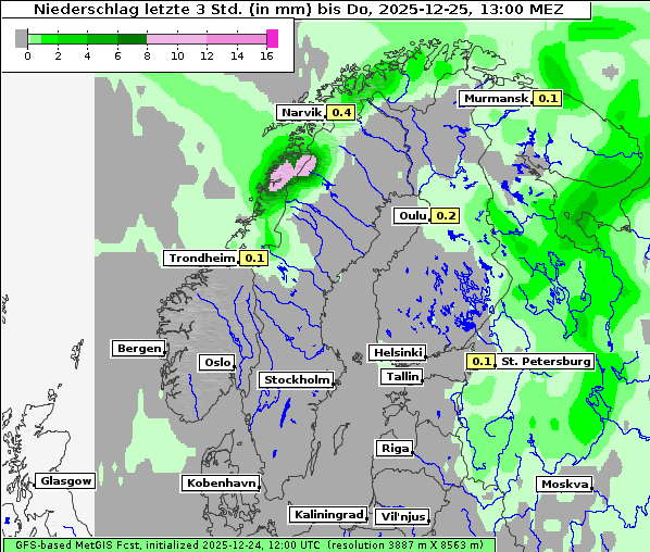 Niederschlag, 25. 12. 2025