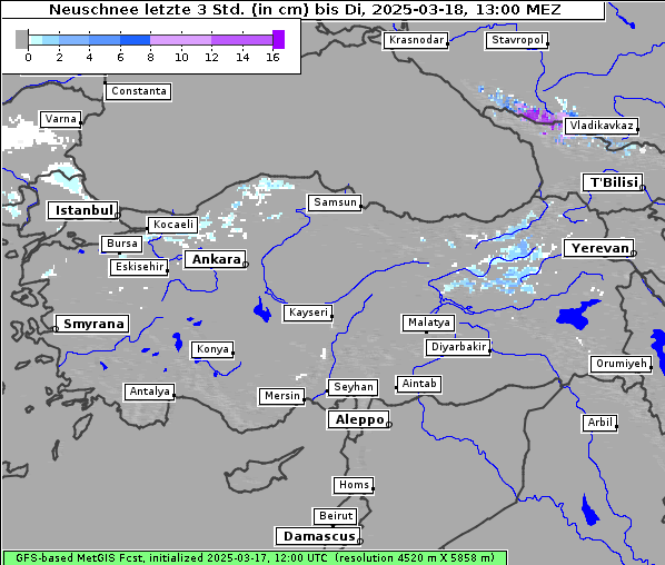 Neuschnee, 18. 3. 2025