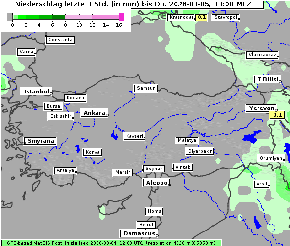 Niederschlag, 5. 3. 2026