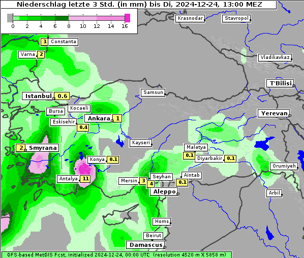 Niederschlag, 24. 12. 2024