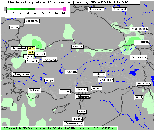 Niederschlag, 14. 12. 2025