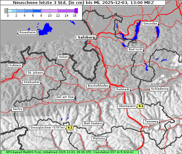 Neuschnee, 3. 12. 2025