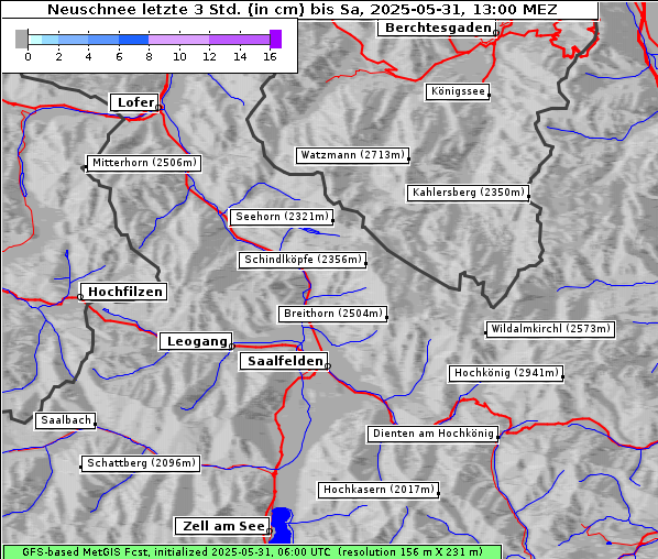 Neuschnee, 31. 5. 2025
