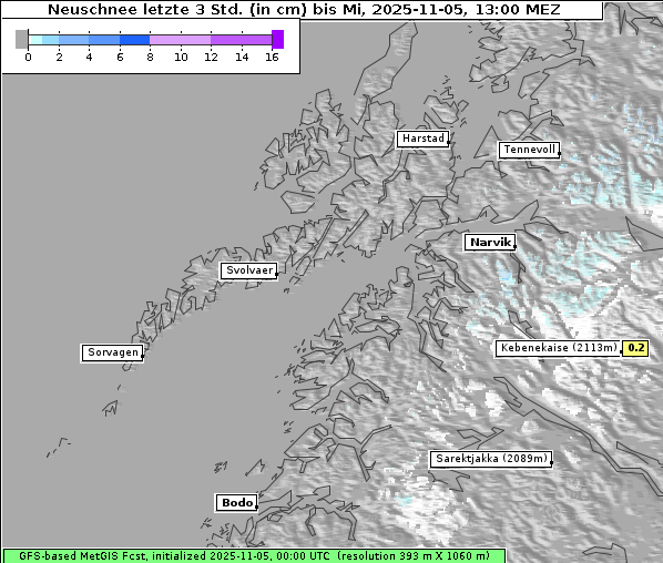 Neuschnee, 5. 11. 2025
