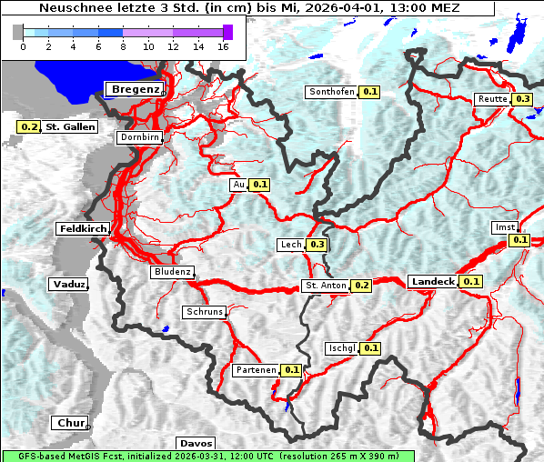 Neuschnee, 1. 4. 2026