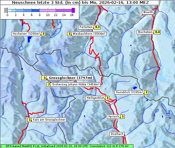 Neuschnee, 16. 2. 2026
