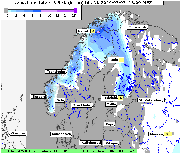 Neuschnee, 3. 3. 2026