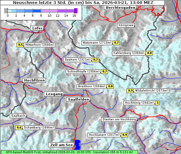 Neuschnee, 21. 3. 2026