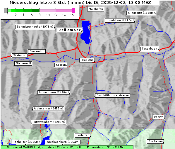 Niederschlag, 2. 12. 2025