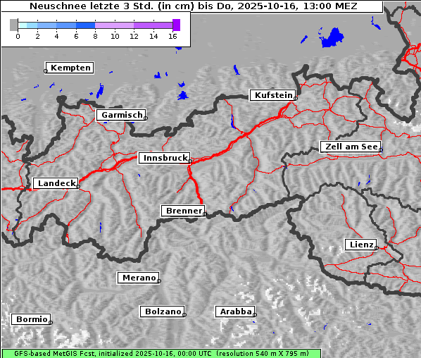Neuschnee, 16. 10. 2025