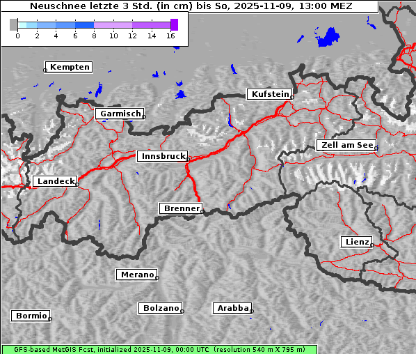 Neuschnee, 9. 11. 2025