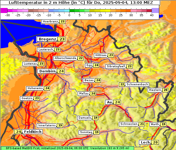 Temperatur, 4. 9. 2025