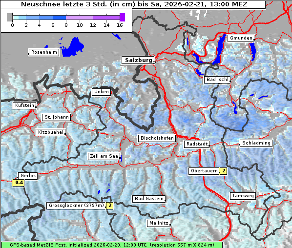 Neuschnee, 21. 2. 2026