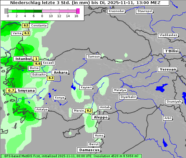 Niederschlag, 11. 11. 2025