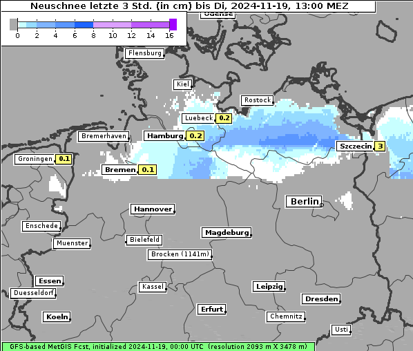 Neuschnee, 19. 11. 2024